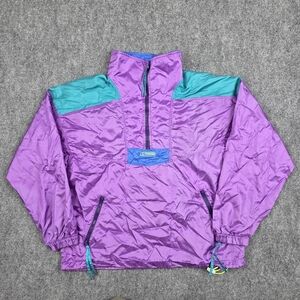 Columbia Vintage 90s Colorblock Ripstop Anorak Windbreaker Jacket Ladies Large